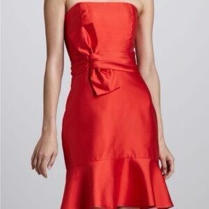 Kate Spade Elegant Red Strapless Dress